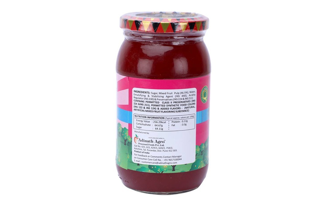 Surabhi Mixed Fruit Jam    Glass Jar  500 grams